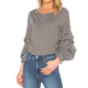Sanctuary Delphine Gingham Top, size small